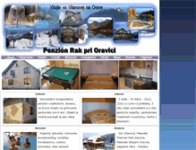 Tablet Screenshot of penzionrak.orava.sk