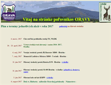 Tablet Screenshot of polovnici.orava.sk